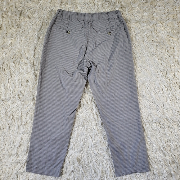 THE RESORT CO Seersucker Trousers Sage – Gray Striped Pants Mens Small - Picture 13 of 16